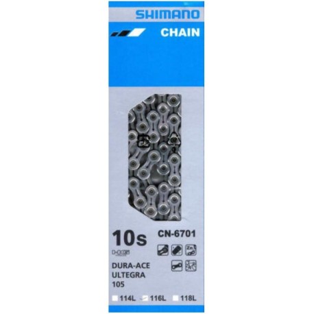 Cadena Shimano 6701 10v 116 Eslabones